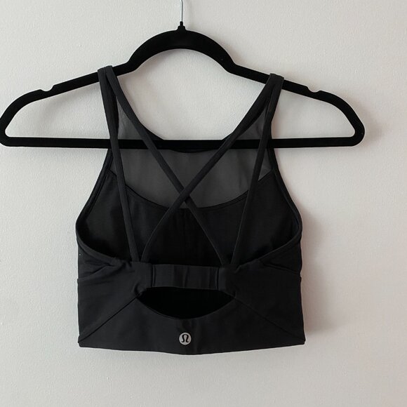 Lululemon Black Sports Bra Size 4 - Picture 2 of 3